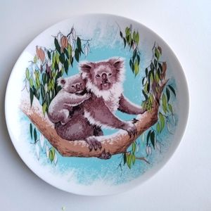 Vintage The Koala Collectors Plate Decor Westminster Australia  7"